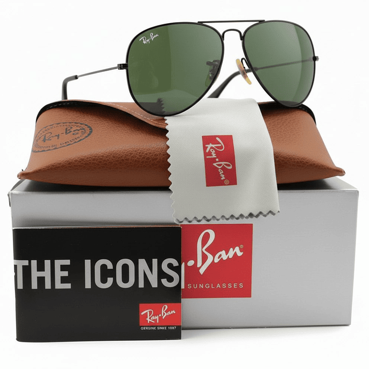 Gafas de Sol Ray Ban Aviador RB3025 L2823 Color Negro Talla 58mm 1