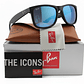 Gafas de Sol Ray Ban Wayfarer Justin RB4165 622/55 Color Celeste Talla 54mm - Miniatura 1