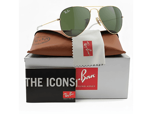 Gafas de Sol Ray Ban Aviador RB3025 L0205 Color Dorado Talla 58mm