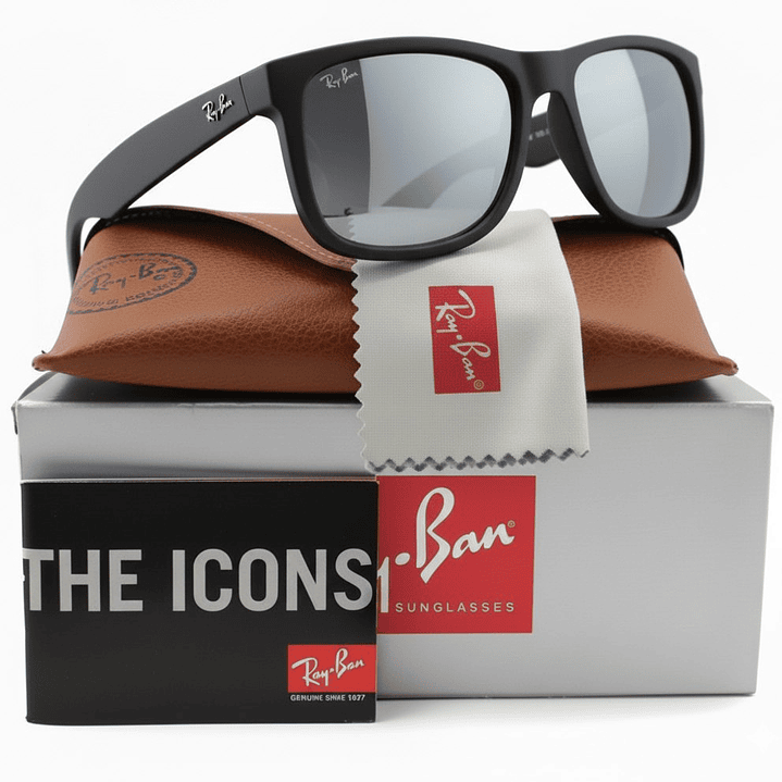 Gafas de Sol Ray Ban Wayfarer Justin RB4165 622/6G Color Negro Talla 54mm 1