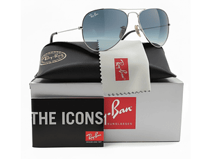 Gafas de Sol Ray Ban Aviador RB3025 003/3F Color Plateado Talla 58mm
