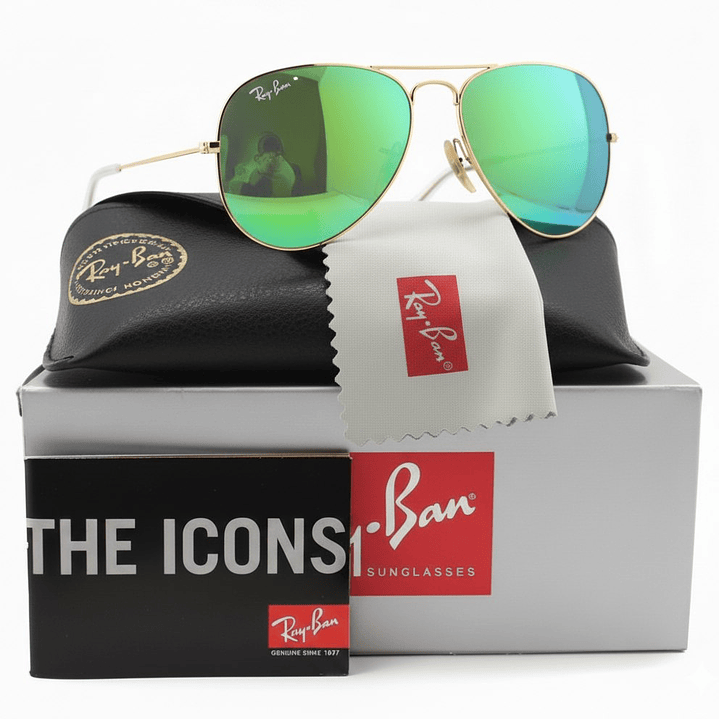 Gafas de Sol Ray Ban Aviador RB3025 112/19 Color Verde Talla 58mm 1