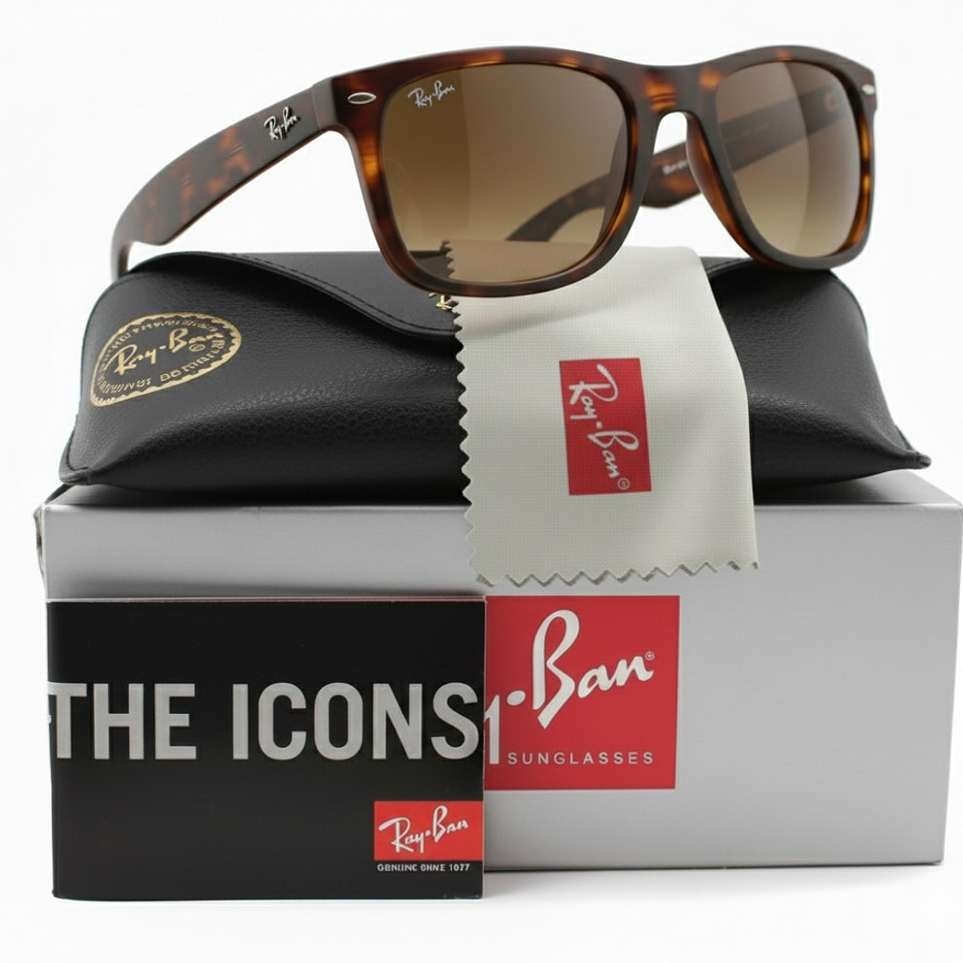 Gafas de Sol Ray Ban New Wayfarer RB2132 710 Color Habana Marron Talla 55mm 1