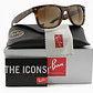 Gafas de Sol Ray Ban New Wayfarer RB2132 710 Color Habana Marron Talla 55mm - Miniatura 1