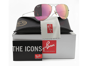 Gafas de Sol Ray Ban Aviador RB3025 019/Z2 Color Rosado Talla 58mm