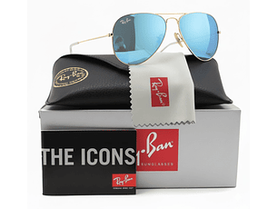 Gafas de Sol Ray Ban Aviador RB3025 112/17 Color Celeste Talla 58mm
