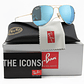 Gafas de Sol Ray Ban Aviador RB3025 112/17 Color Celeste Talla 58mm - Miniatura 1