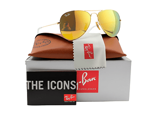 Gafas de Sol Ray Ban Aviador RB3025 112/93 Color Dorado Talla 58mm