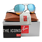 Gafas de Sol Ray Ban Aviador RB3025 002/40 Color Celeste Talla 58mm - Miniatura 1