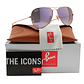 Gafas de Sol Ray Ban Aviador RB3025 167/1M Color Morado Talla 58mm - Miniatura 1