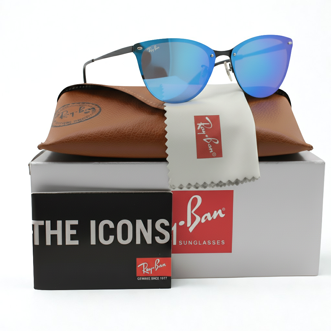 Gafas de Sol Ray Ban Blaze Eye Cat RB3580N 153/7V Color Azul Talla 43mm 1