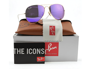 Gafas de Sol Ray Ban Aviador RB3025 167/68 Color Violeta Talla 58mm