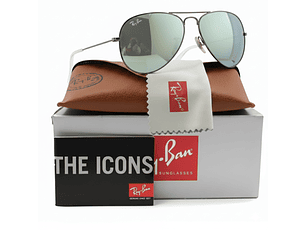 Gafas de Sol Ray Ban Aviador RB3025 029/30 Color Plateado Talla 58mm