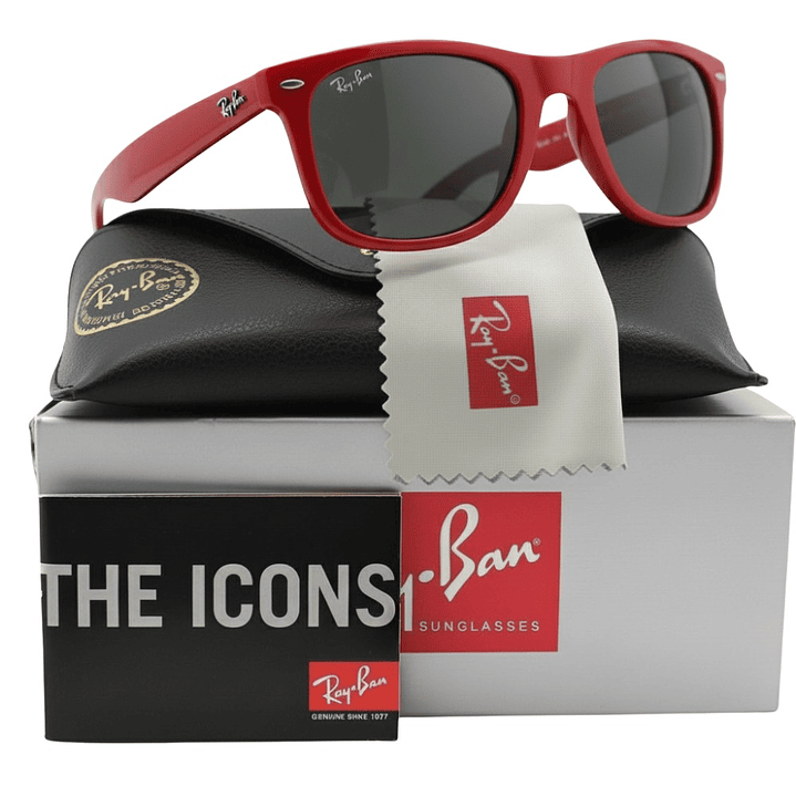 Gafas de Sol Ray Ban Wayfarer RB2140 955 Color Rojo Talla 50mm 1