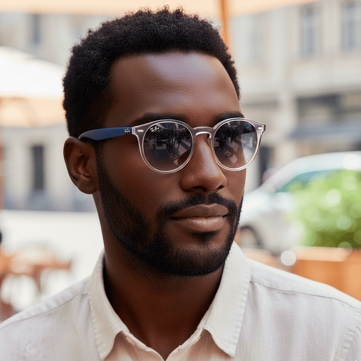 Gafas de Sol Ray Ban Blaze Youngster RB4380N 6356/X0 Color Azul Talla 37mm 7