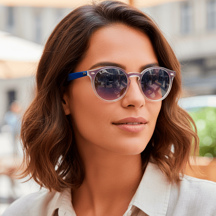 Gafas de Sol Ray Ban Blaze Youngster RB4380N 6356/X0 Color Azul Talla 37mm 6