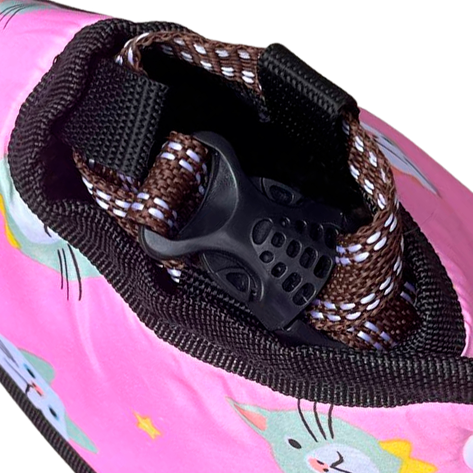 Cono para Mascota Color Rosa con Diseño de Gatos Talla 2 5