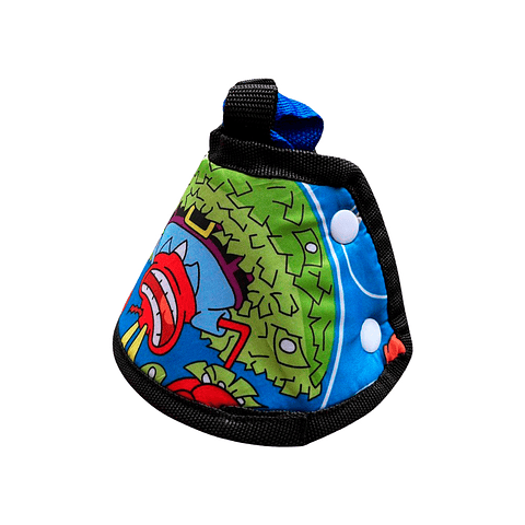 Cono para Mascota Color Celeste con Diseño de Bob Esponja Talla 1
