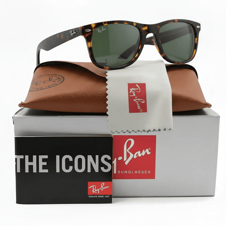 Gafas de Sol Ray Ban Wayfarer RB2140 902 Color Marrón Tortuga Talla 50mm 1