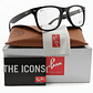Montura de lentes de Medida Ray Ban Wayfarer RX5121 2000 Color Negro Talla 50mm - Miniatura 8