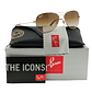 Gafas de Sol Ray Ban Aviador Cockpit RB3362 001/51 Color Marron Degrade Talla 59mm - Miniatura 1