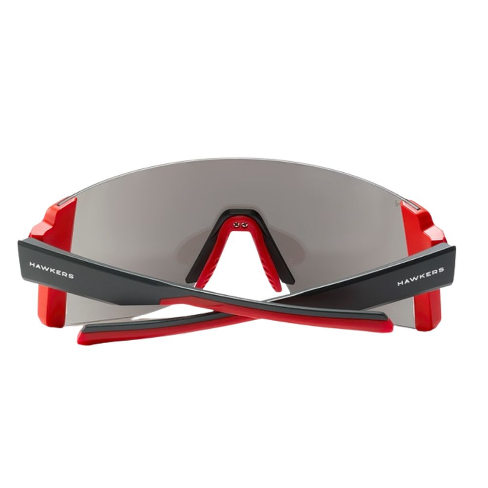 Gafas de Sol Deportivo Hawkers Lynx Small Rojo y Gris Espejado Unisex Talla 151mm 4