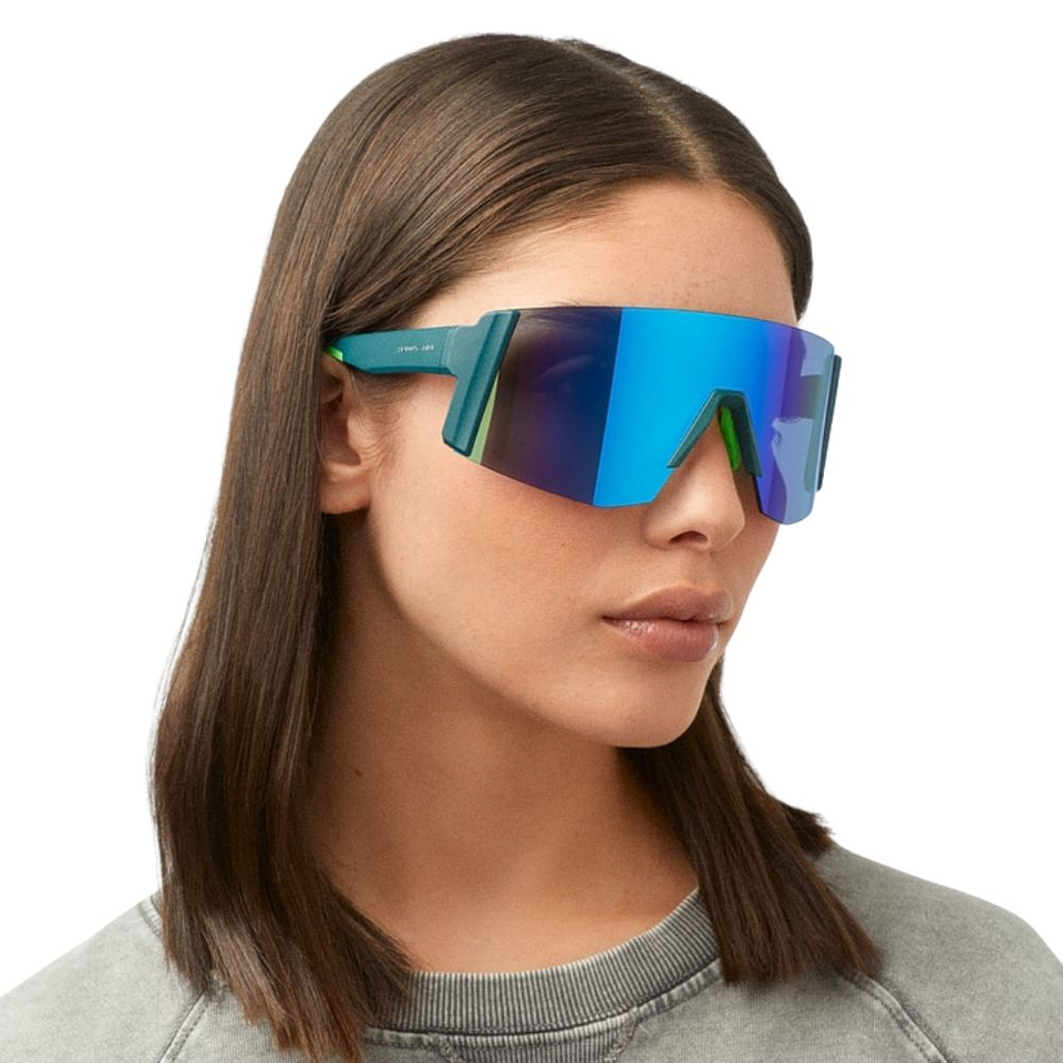 Gafas de Sol Deportivo Hawkers Lynx Big Azul Espejado Unisex Talla 151mm 6