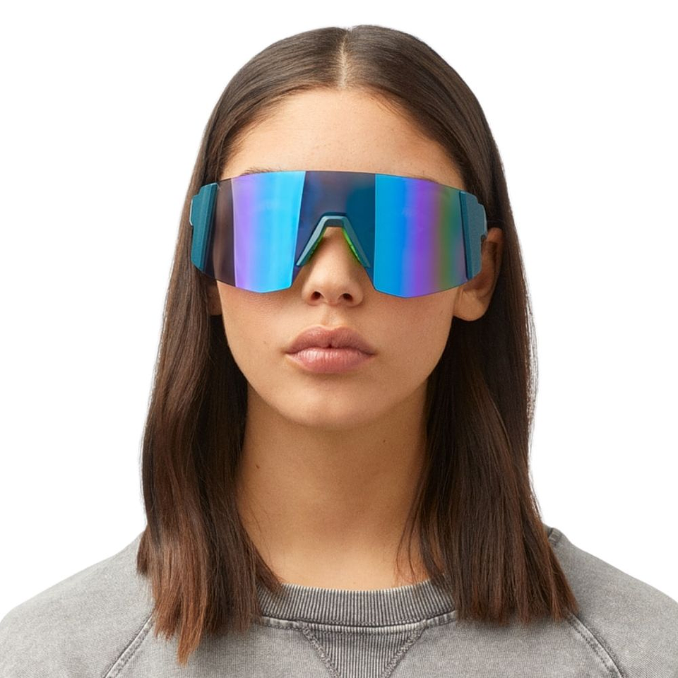 Gafas de Sol Deportivo Hawkers Lynx Big Azul Espejado Unisex Talla 151mm 8