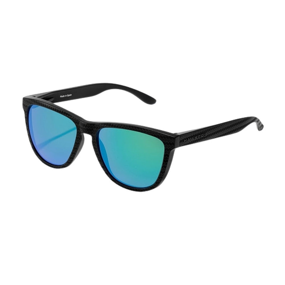Gafas de Sol Polarizado Hawkers One Raw Carbono Verde Espejado Unisex Talla 54mm 1