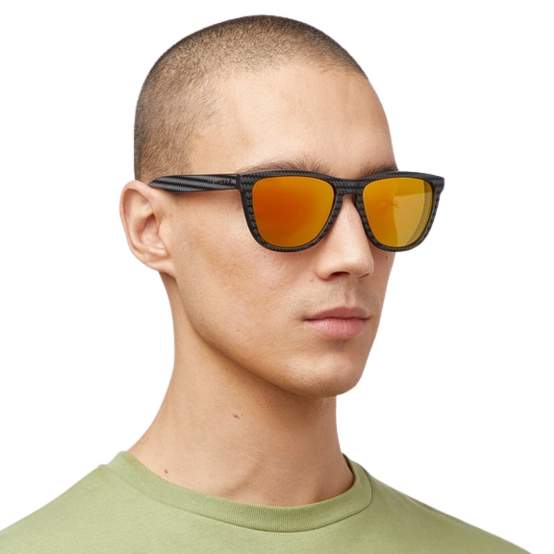 Gafas de Sol Polarizado Hawkers One Raw Carbono Naranja Espejado Unisex Talla 54mm 7