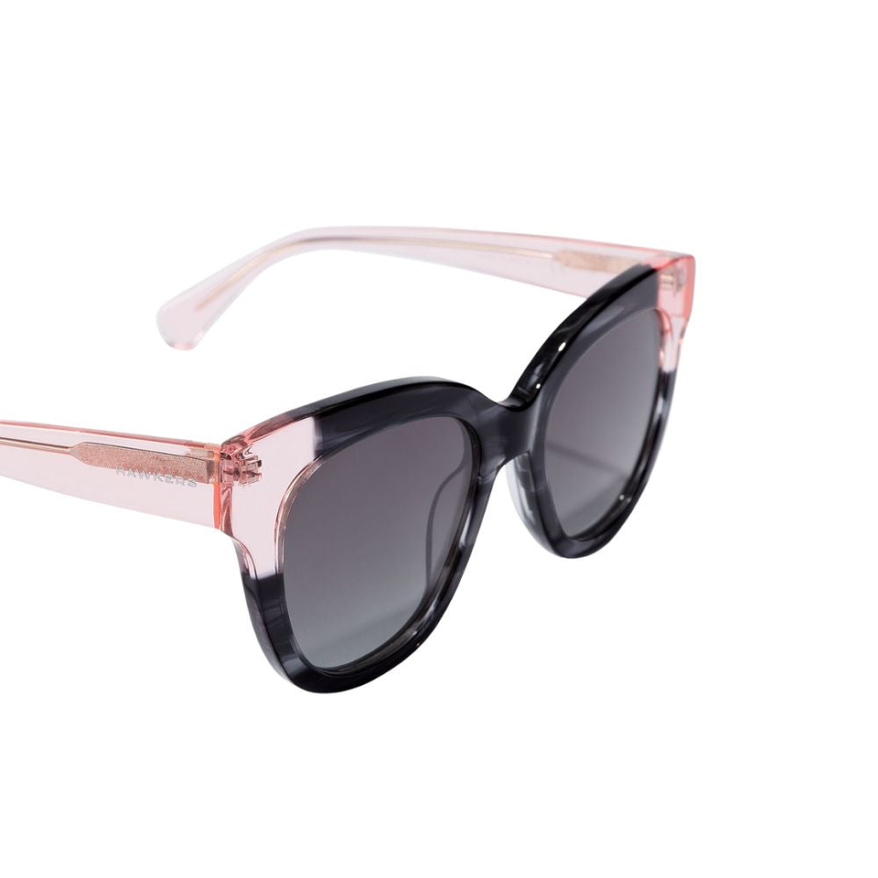 Gafas de Sol Hawkers Audrey Negro y Rosa Semitransparente Unisex Talla 52mm 3