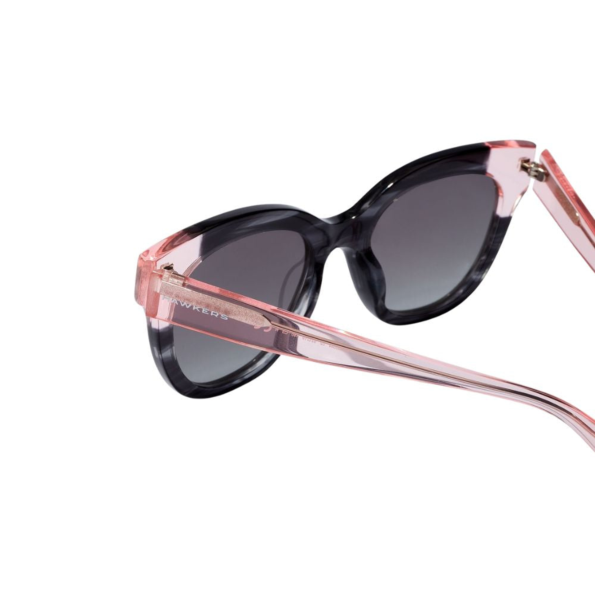 Gafas de Sol Hawkers Audrey Negro y Rosa Semitransparente Unisex Talla 52mm 4