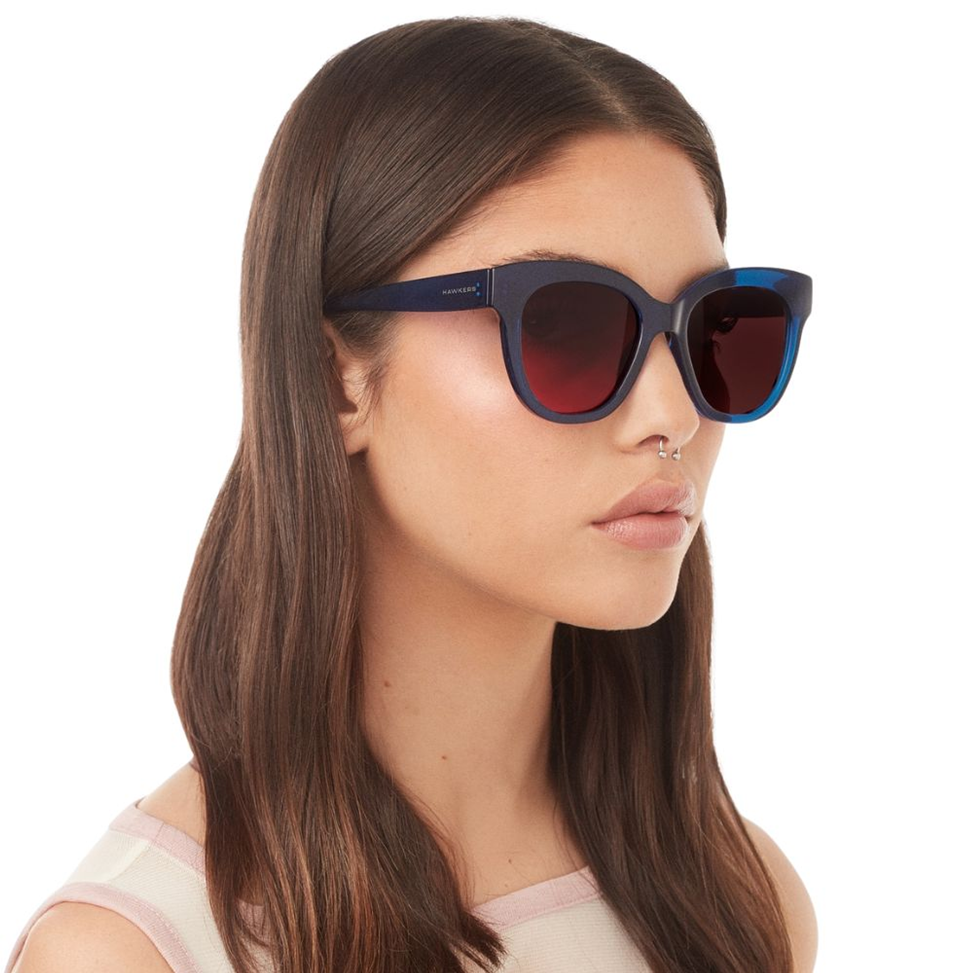 Gafas de Sol Hawkers Audrey Azul Semitransparente Unisex Talla 52mm 6