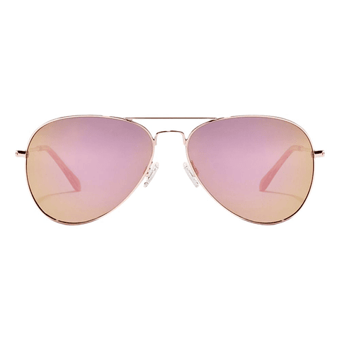 Gafas de Sol Polarizado Hawkers Hawk Aviador Oro Rosa Espejado Unisex Talla 61mm