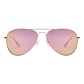 Gafas de Sol Polarizado Hawkers Hawk Aviador Oro Rosa Espejado Unisex Talla 61mm - Miniatura 2