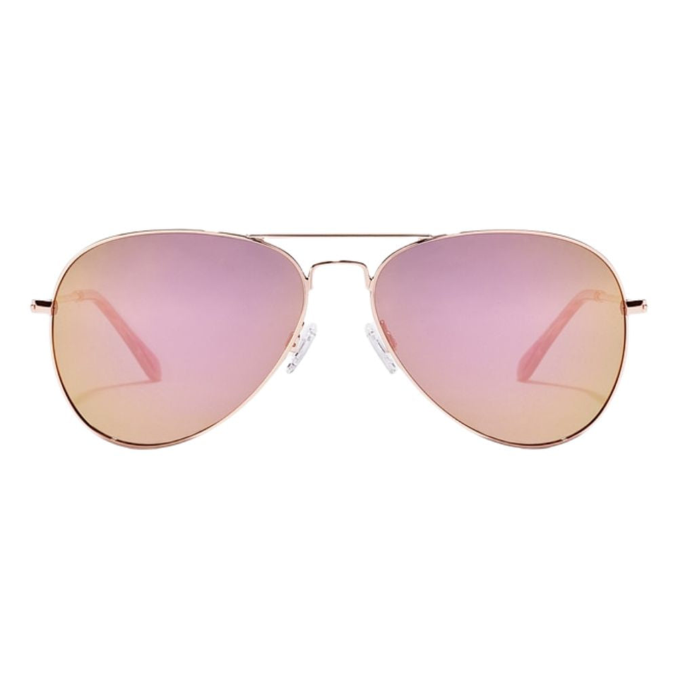 Gafas de Sol Polarizado Hawkers Hawk Aviador Oro Rosa Espejado Unisex Talla 61mm 2