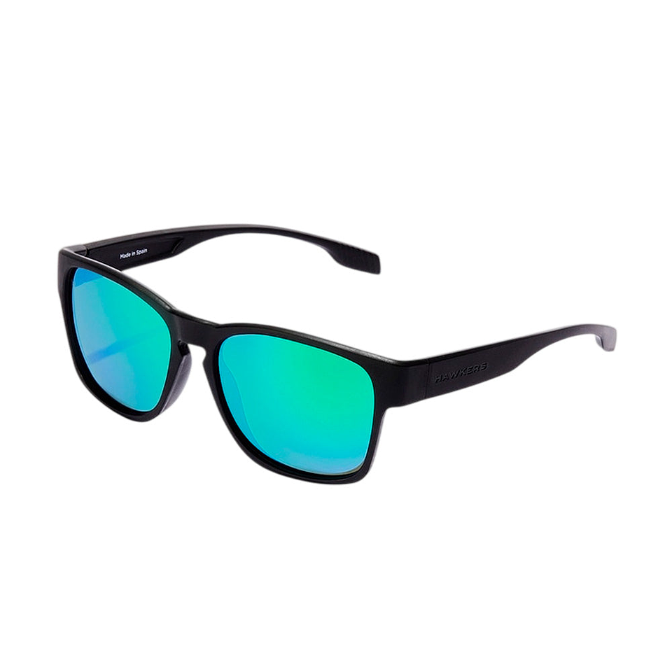 Gafas de Sol Hawkers Core Raw Verde Espejado Negro Mate Unisex Talla 56mm 1