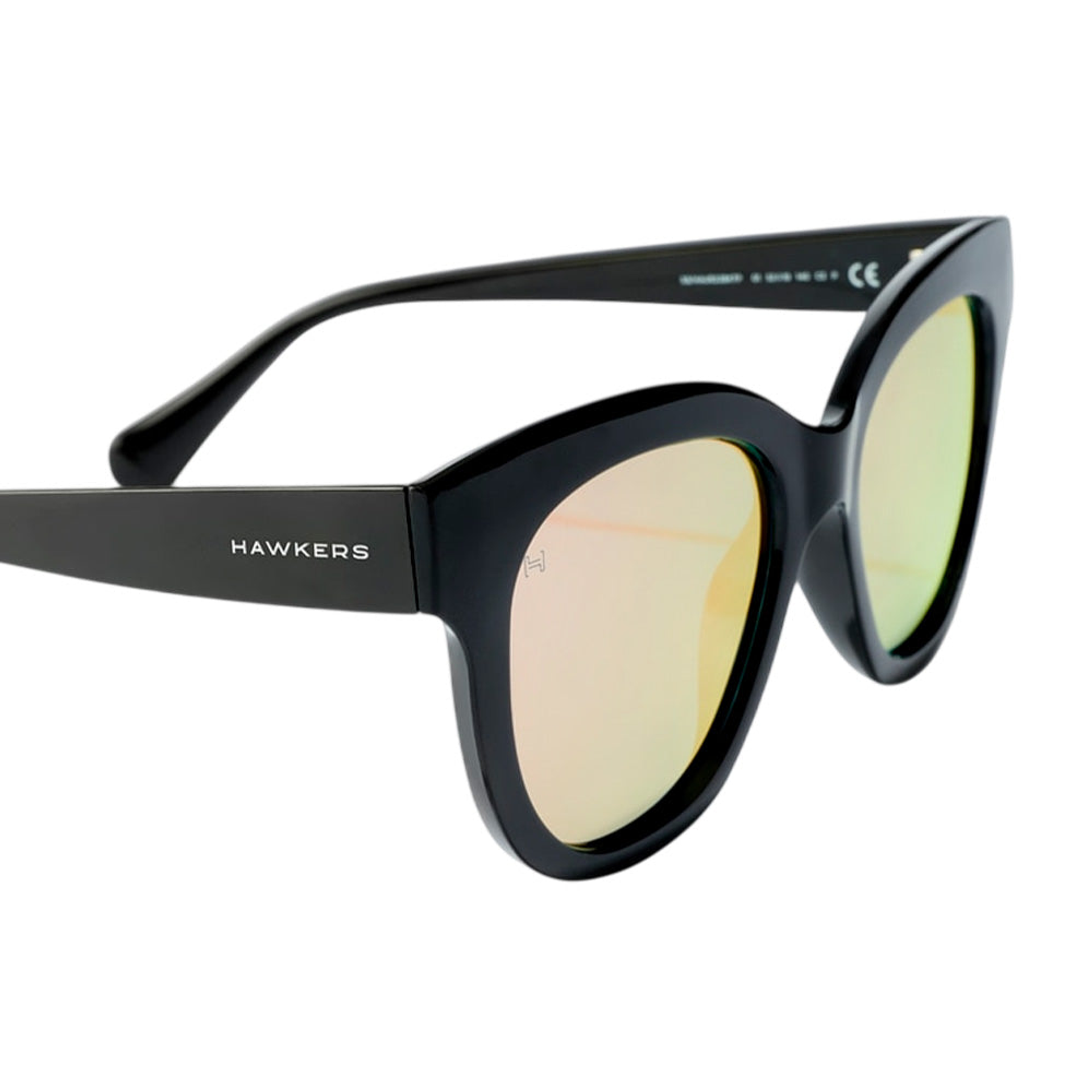 Gafas de Sol Polarizado Hawkers Audrey Raw Oro Rosa Espejado Unisex Talla 52mm 2