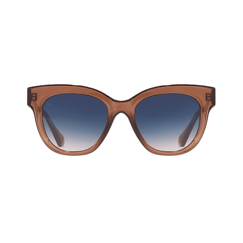 Gafas de Sol Hawkers Audrey Raw Azul y Marron Semitransparente Unisex Talla 52mm