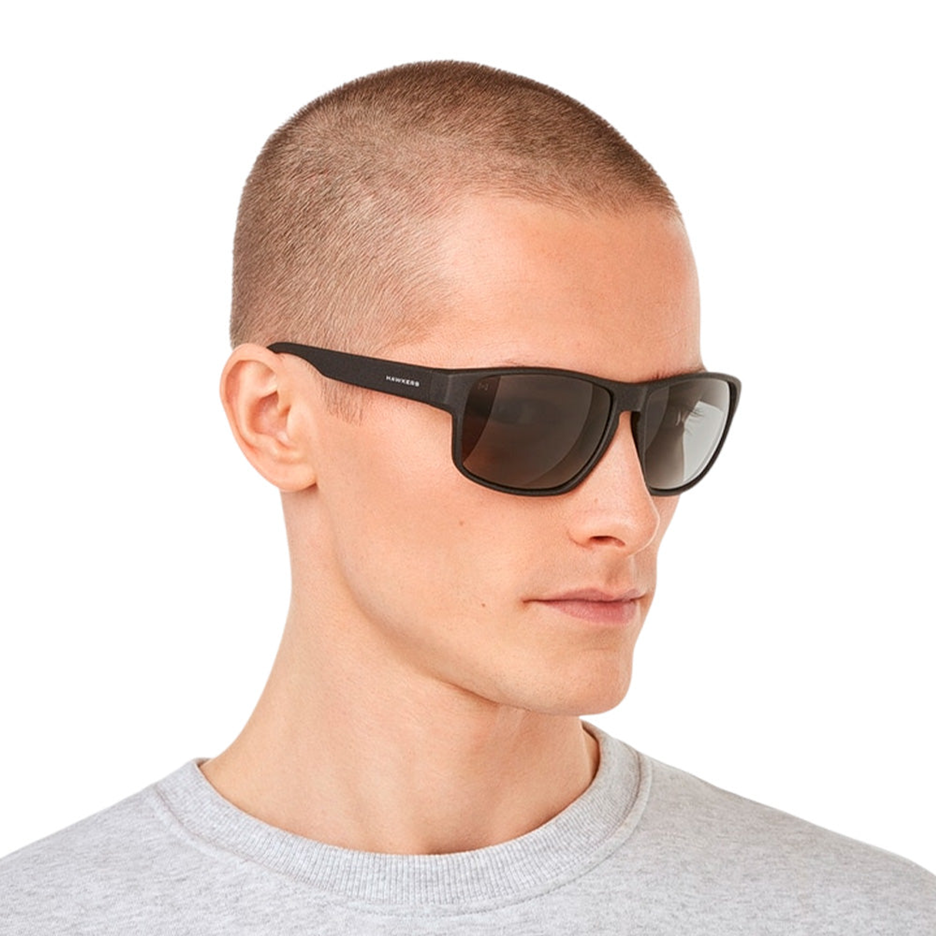 Gafas de Sol Polarizado Hawkers Faster Raw Negro Mate Unisex Talla 58mm 7