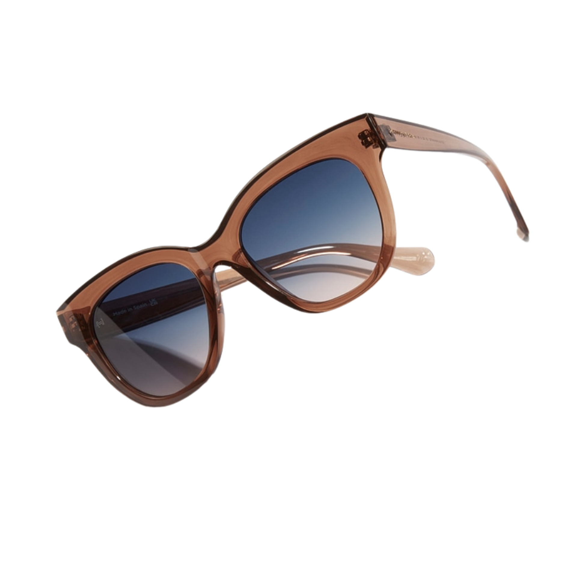 Gafas de Sol Hawkers Audrey Raw Azul y Marron Semitransparente Unisex Talla 52mm 3