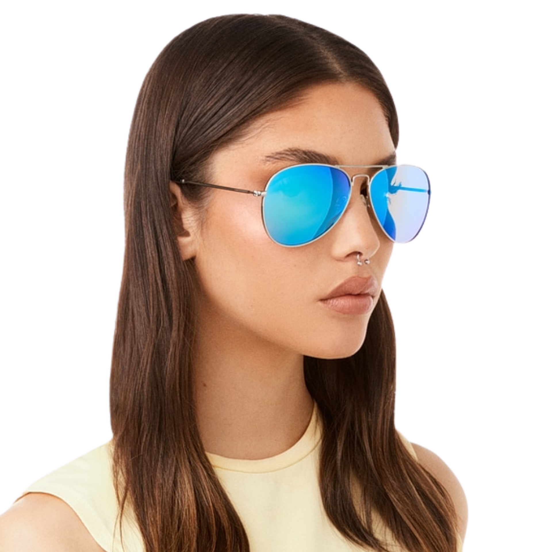 Gafas de Sol Polarizado Hawkers Hawk Aviador Azul Espejado Unisex Talla 61mm 6