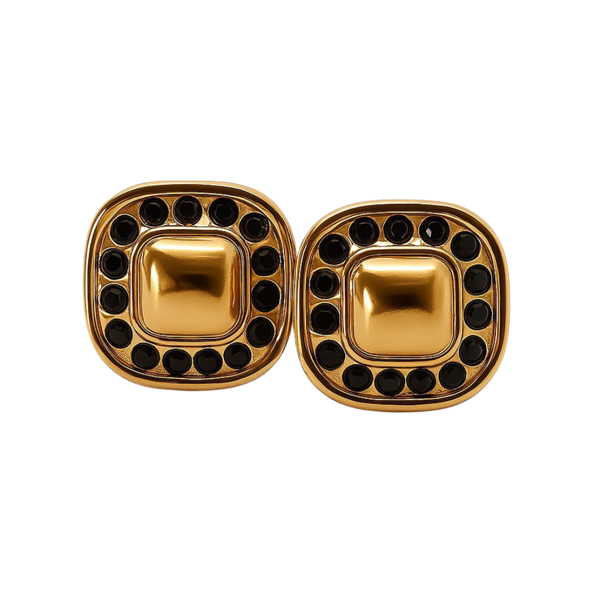 Aretes Brillo Salvaje Leopard con Diseño Dorado y Detalles Animal Print 1