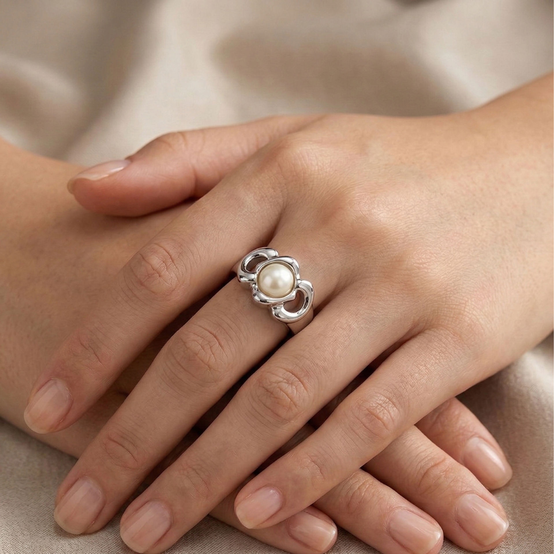 Set x3 Anillos Abstractos Trio Chic Diseño Multicolor y Moderno 5