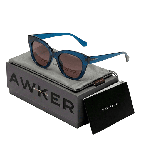 Gafas de Sol Hawkers Audrey Azul Semitransparente Unisex Talla 52mm