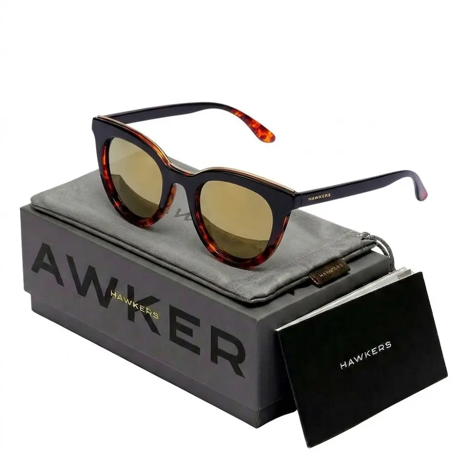 Gafas de Sol Polarizado Hawkers BELLA HBEL22BDTP Dorado Espejado Unisex Talla 49 mm 1