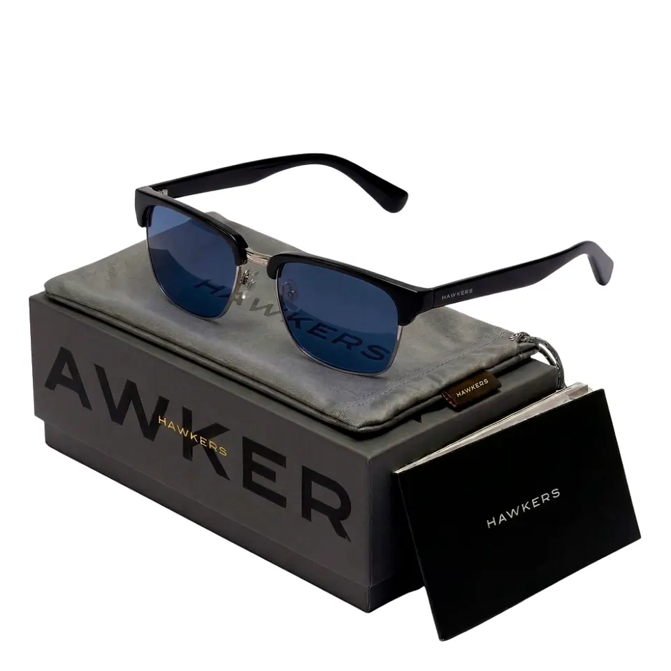 Gafas de Sol Polarizado Hawkers CLASSIC VALMONT HCVA22BBTP Negro Unisex Talla 53 mm 1