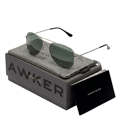 Gafas de Sol Polarizado Hawkers Hawk Aviador Verde Unisex Talla 61mm