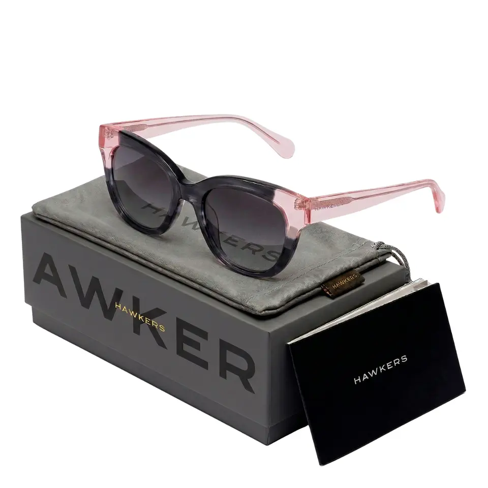 Gafas de Sol Hawkers AUDREY 400044 Negro y Rosado Unisex Talla 52 mm 1