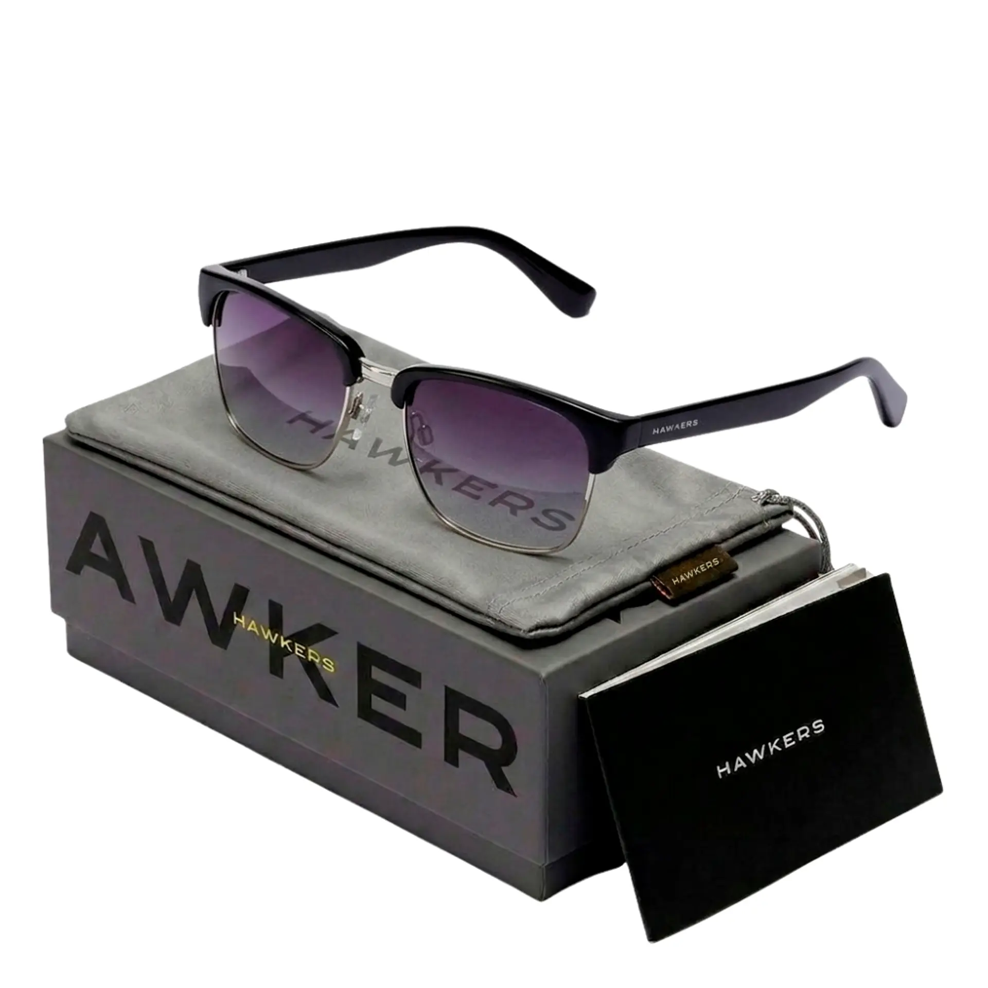 Gafas de Sol Polarizado Hawkers CLASSIC VALMONT HCVA22BGTP Negro Degrade Unisex Talla 53 mm 1